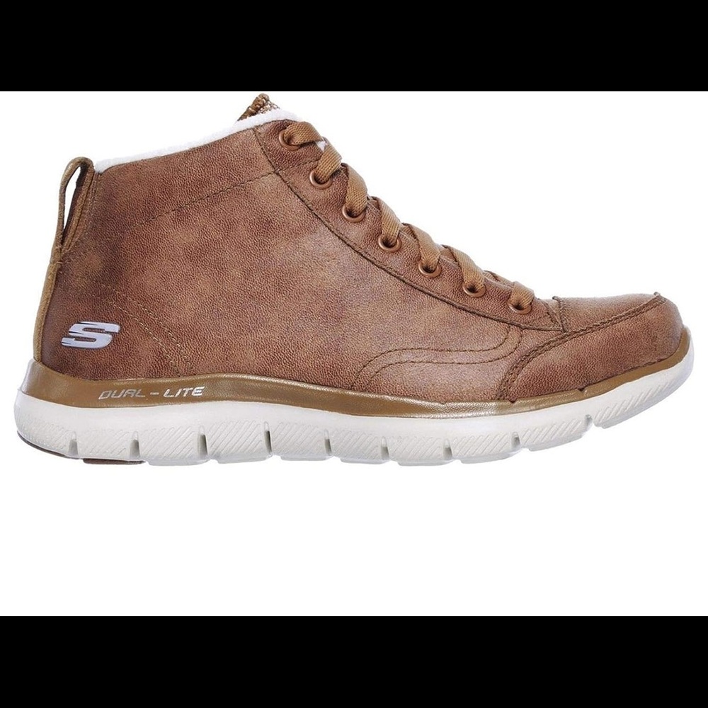 ISO Skechers Warm Tech Dual Lite Ankle Boots